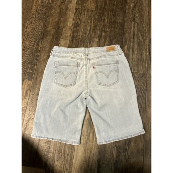 Levi’s 515 Bermuda Jean Shorts 12P Light Wash Denim Womens - Picture 3 of 5